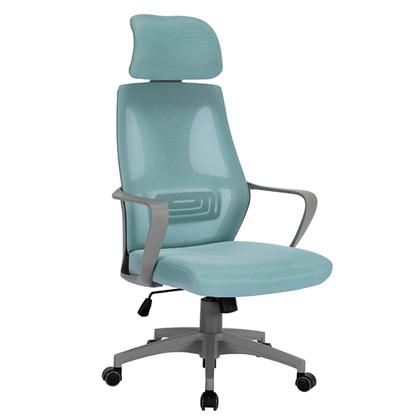 MYX-892 Light Blue Chair Grey Back