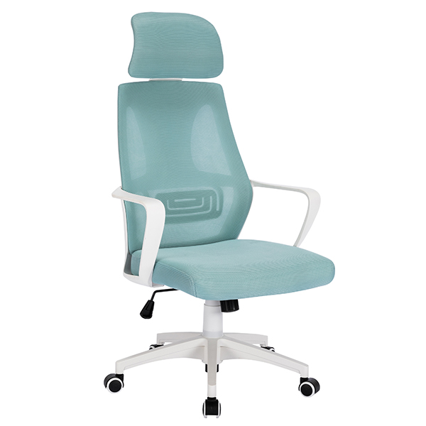 MYX-892 Light Blue Chair White Back